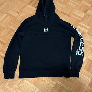 H4X. Black Hoodie with Logo